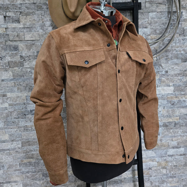 Long Haul- Whiskey Roughout Suede Jacket - Dixon Rand
