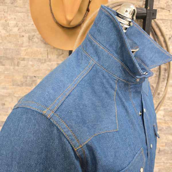 Highwayman- Men's Blue Denim Western Shirt - Dixon Rand
