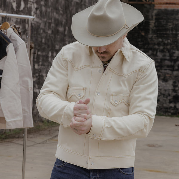 【ANGLAN】Stitch Raw Denim Jacket ANGLAN】Stitch Raw Denim Jacket