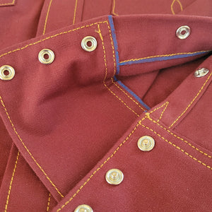 The Rambler- Men's Bootstitched Deep Red Selvedge Denim Western Shirt