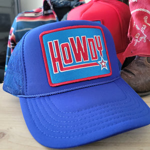 Ball Cap- Howdy (blue)