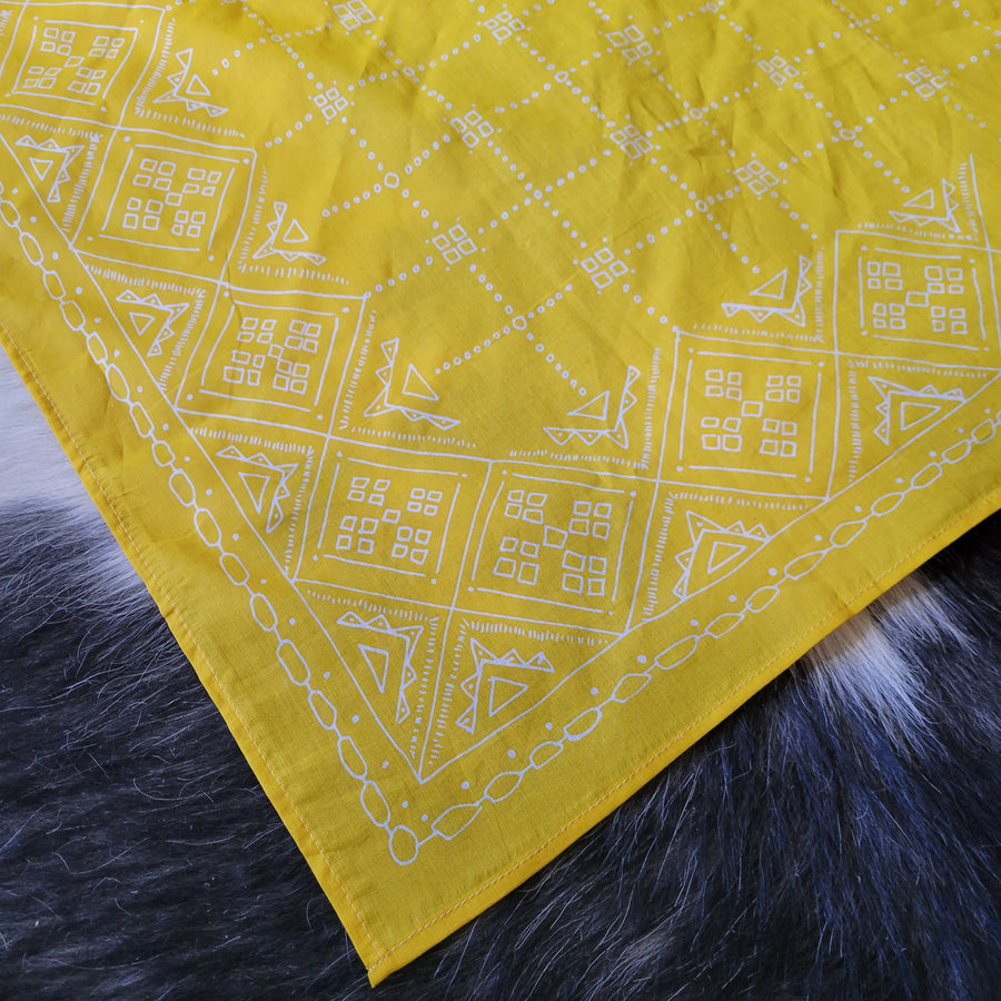 Range Bandana- Gold Geo