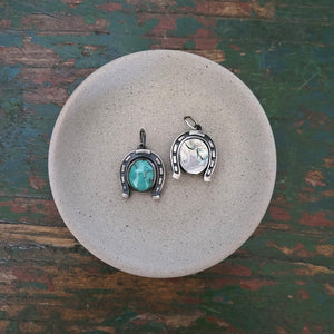 Pendant- Rodeo Horseshoe with Turquoise