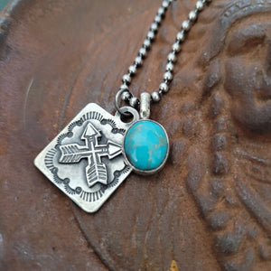 Pendant- Classic Turquoise Oval Charm