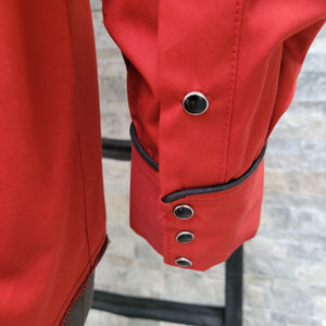The Roper- Men's Chile Red Piped Western Shirt