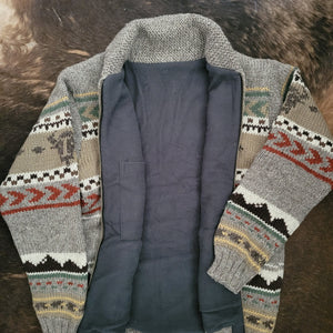 Sweater- Men's Handknit Yellowstone Cardigan