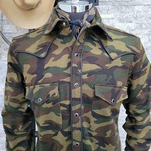 Camo Roper- Men's Long Sleeve Western Shirt