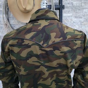 Camo Roper- Men's Long Sleeve Western Shirt