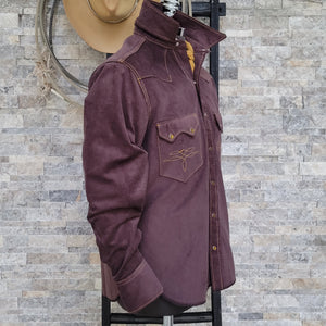 The Highwayman- Men's Long Sleeve Espresso Corduroy Western Shirt
