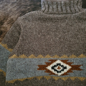 Sweater- Men's Handknit Santa Fe Cardigan (Dust)