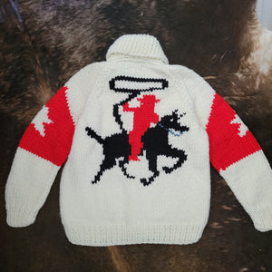 Cardigan- Handknit Cowboy Cardi (Snow)