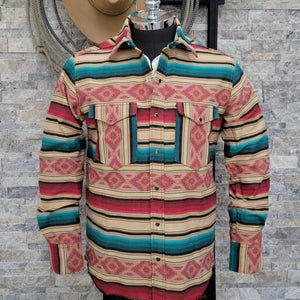 Jack of All Trades- Southwest Serape Shirt Jacket