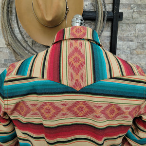 Jack of All Trades- Southwest Serape Shirt Jacket