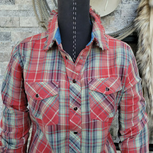 Shirt- Women's Destroyed Flannel Western