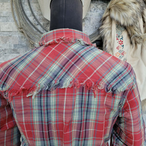Shirt- Women's Destroyed Flannel Western