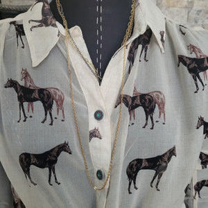 Blouse- Women's Wild Horses