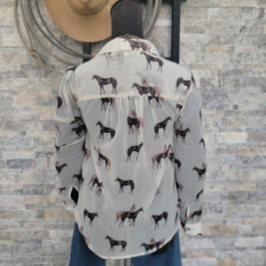 Blouse- Women's Wild Horses