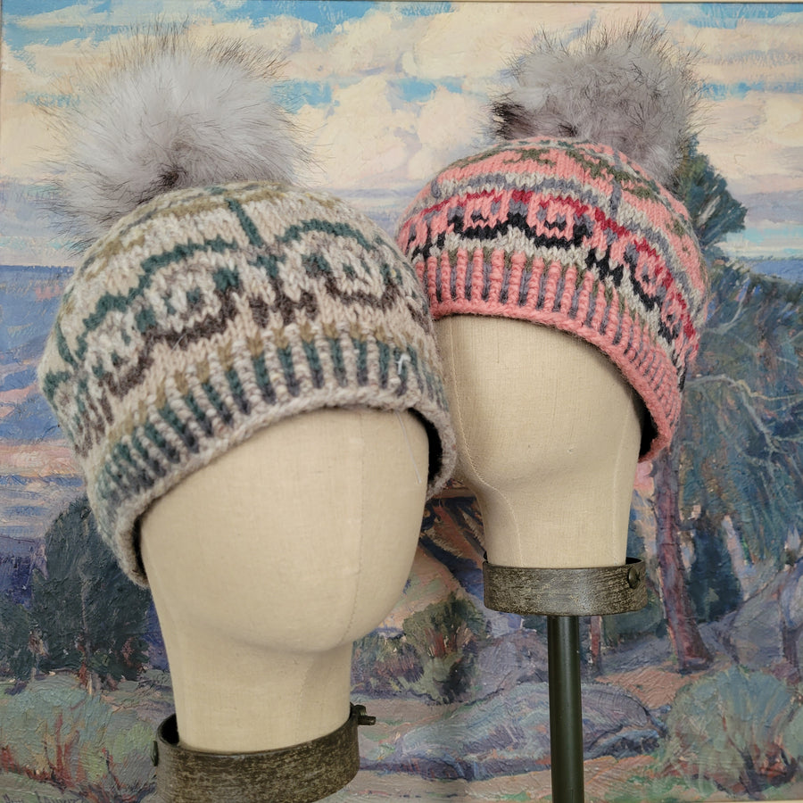 Beanie- Woodland Handknit