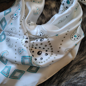 Range Bandana- Western Paisley (White)