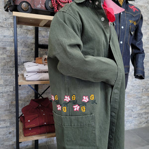 Duster- Chainstitched Sage Denim (sz.M)