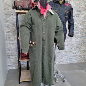 Duster- Chainstitched Sage Denim (sz.M)