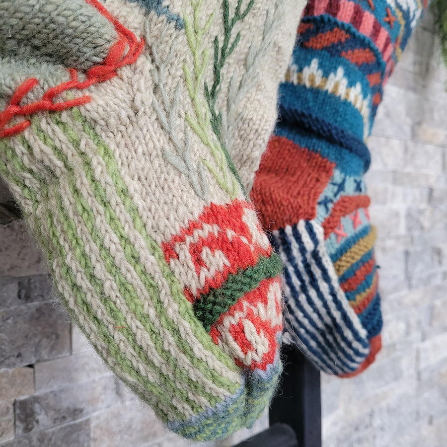 Holiday Stocking- Handknit