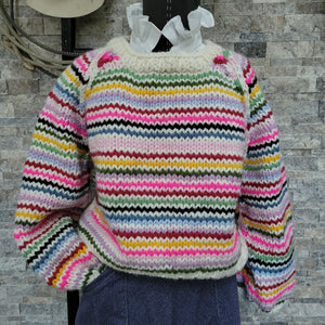 Pullover- Women's 'No Waste' Handknit