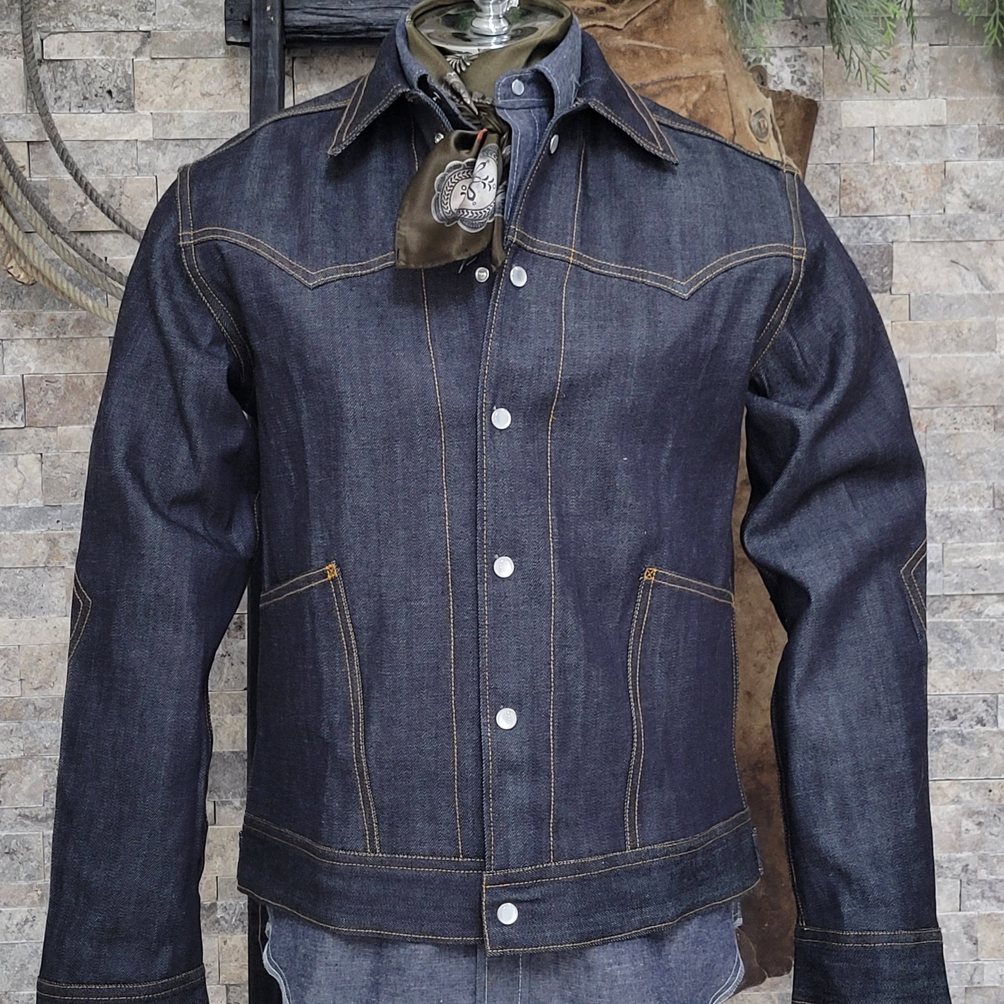 The Maverick- Men's Selvedge Denim Jacket - Dixon Rand The Maverick- Men's Selvedge Denim Jacket - Dixon Rand
