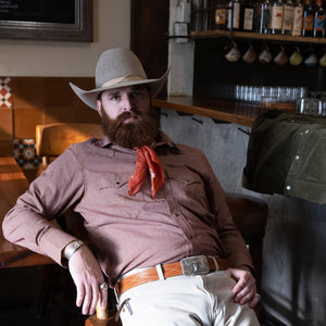 The Rambler- Men's Harvest Check Western Shirt