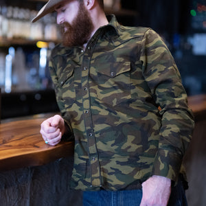 Camo Roper- Men's Long Sleeve Western Shirt