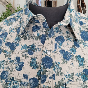 The Rambler- Men's Short Sleeve Floral Western Shirt
