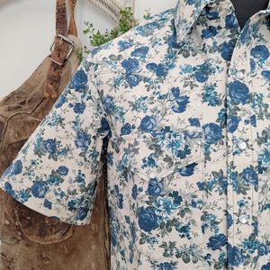 The Rambler- Men's Short Sleeve Floral Western Shirt