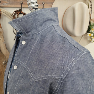 Jack Of Diamonds- Men's Mini Check Chambray Jacket