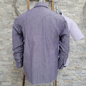 The Rambler- Men's Variegated Indigo Dye Selvedge Western Shirt