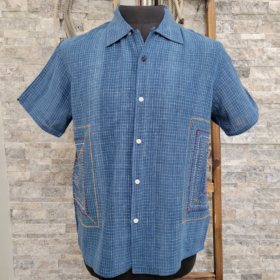 Camp Shirt- Short Sleeve Craft Blue