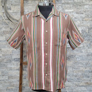 Camp Shirt- Short Sleeve Southwest Woven (topaz)