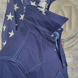 The Highwayman- Men's deep Indigo Selvedge Western Shirt