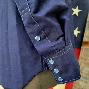 The Highwayman- Men's deep Indigo Selvedge Western Shirt