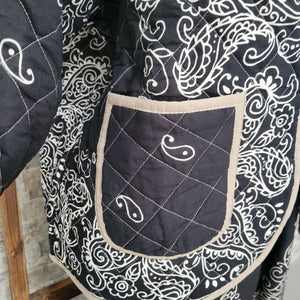Jacket- Women's Bandana Print Quilt (Black)