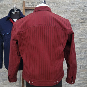 Railroad Baron- Men's Pinstripe Selvedge Jacket