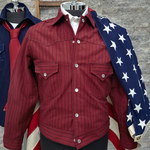 Railroad Baron- Men's Pinstripe Selvedge Jacket