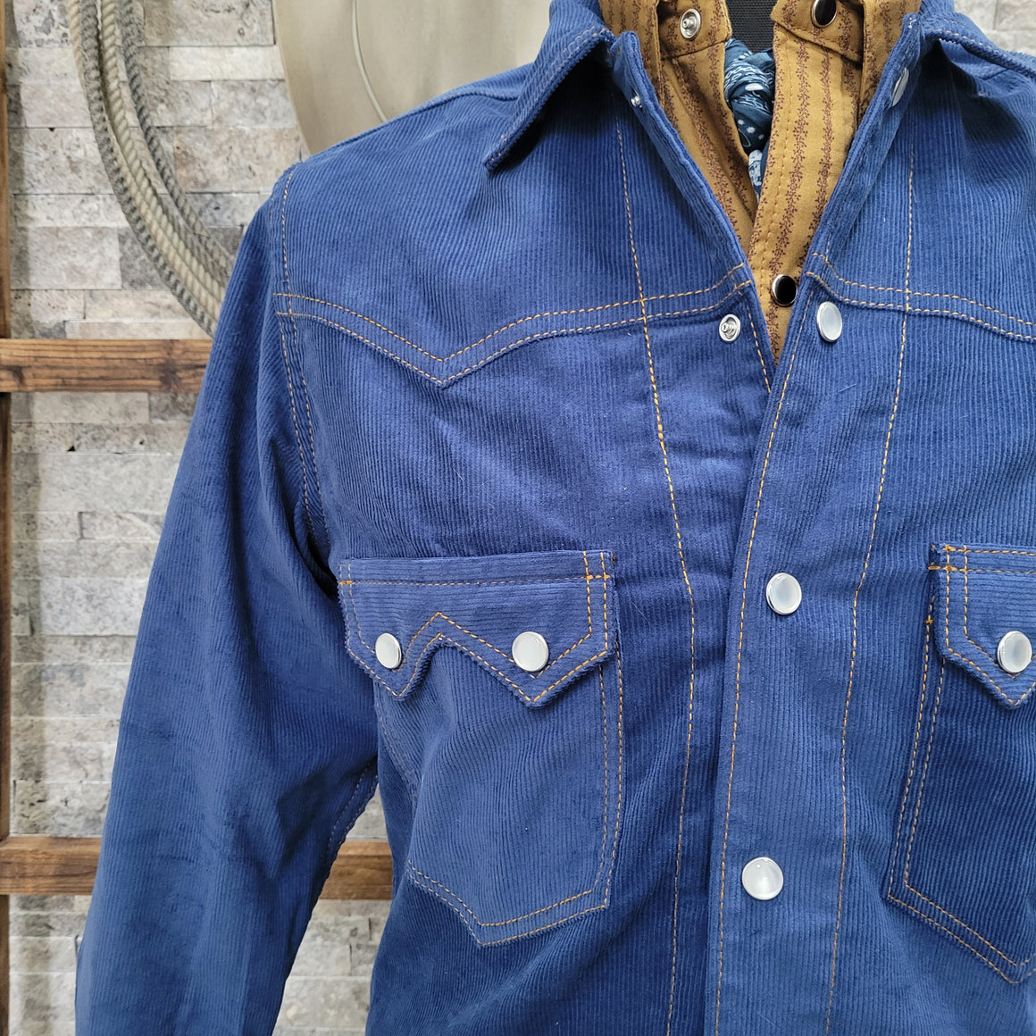 Jack Of Diamonds- Men's Sapphire Corduroy Jacket