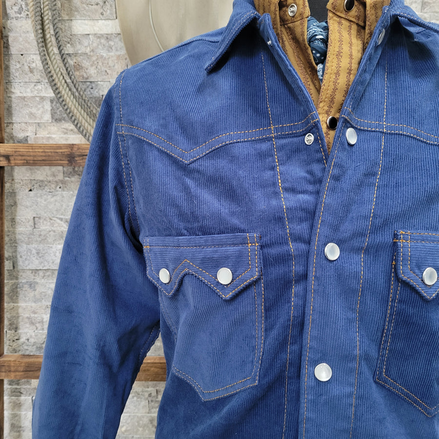 Jack Of Diamonds- Men's Sapphire Corduroy Jacket