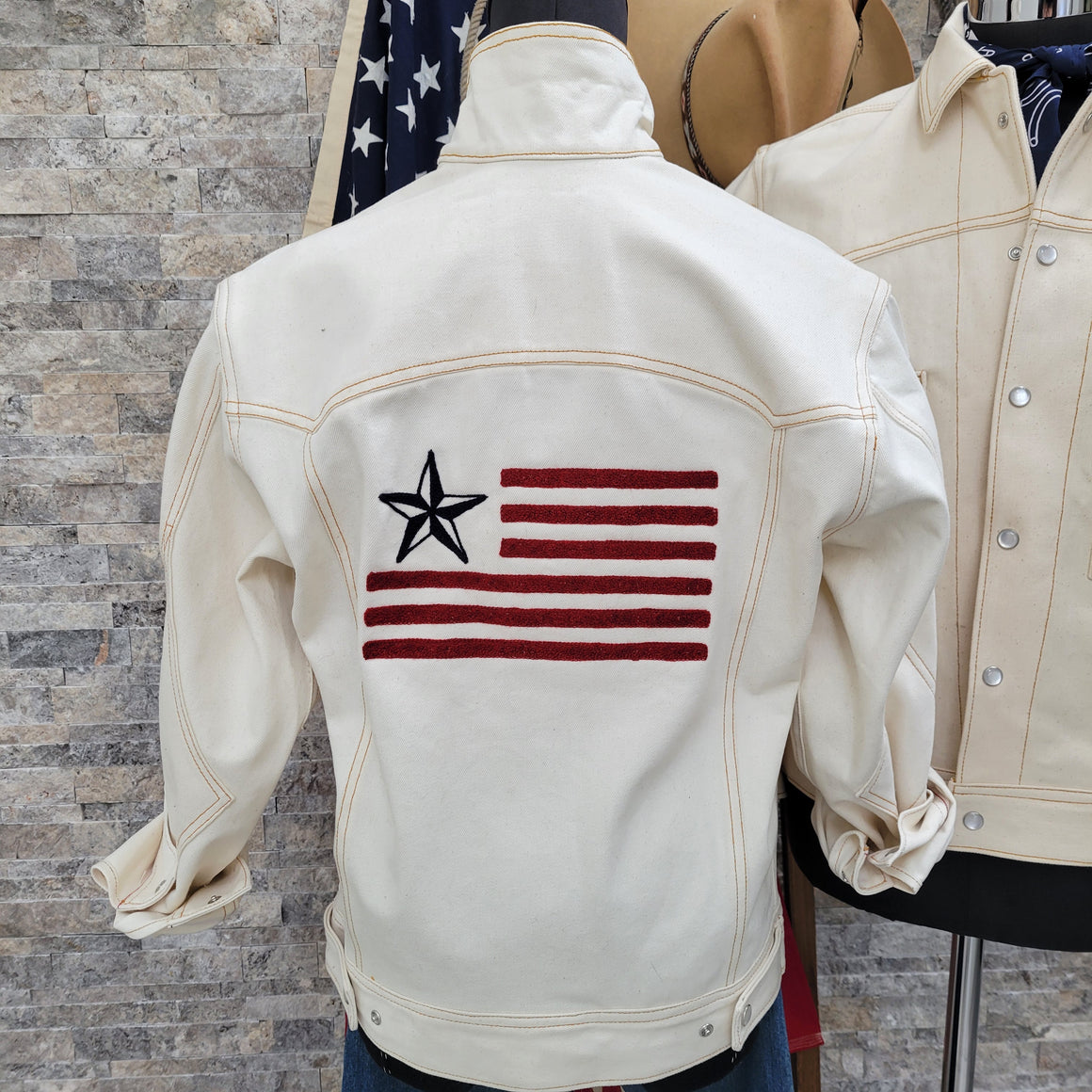 Jack Of Diamonds- Americana Chainstitch Selvedge Denim Jacket