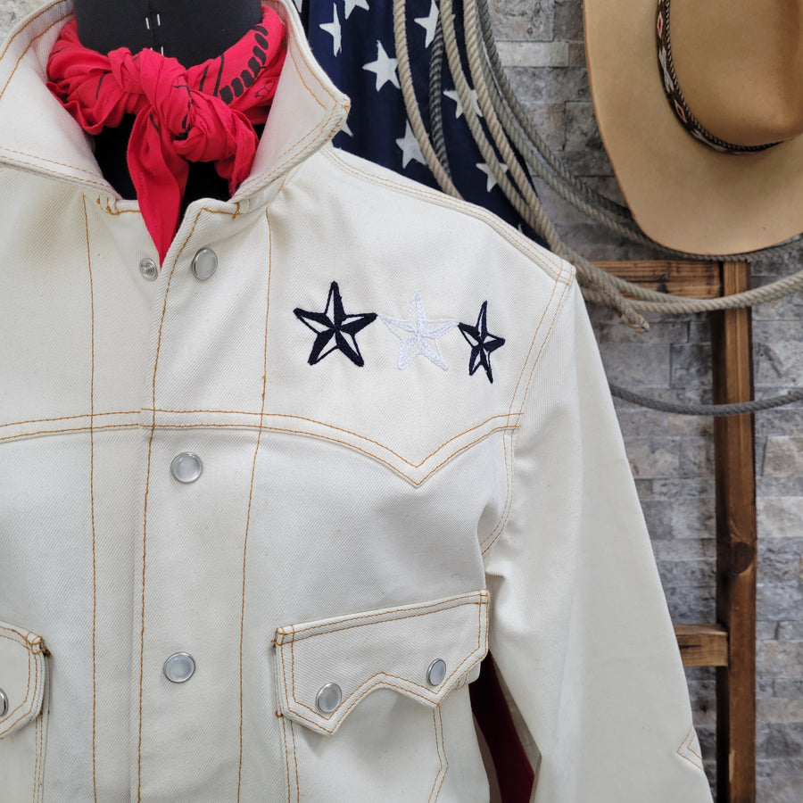 Jack Of Diamonds- Americana Chainstitch Selvedge Denim Jacket