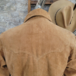 The Rancher- Suede Western Shirt Jacket (Whiskey)