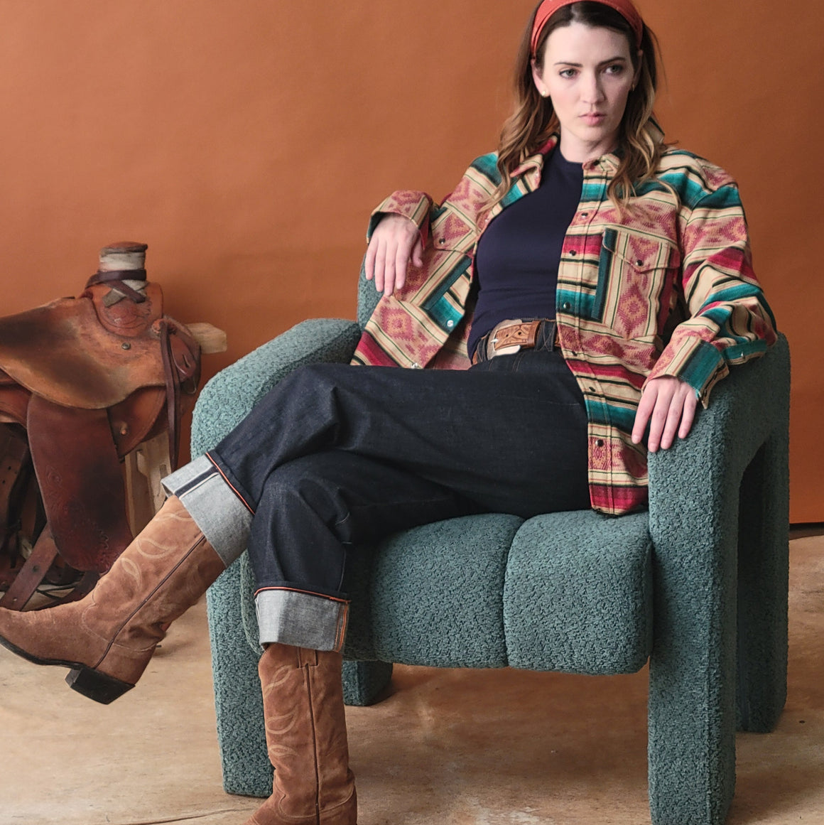 Jack of All Trades- Southwest Serape Shirt Jacket