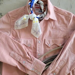 The Highwayman- Long Sleeve Desert Rose Corduroy Western Shirt