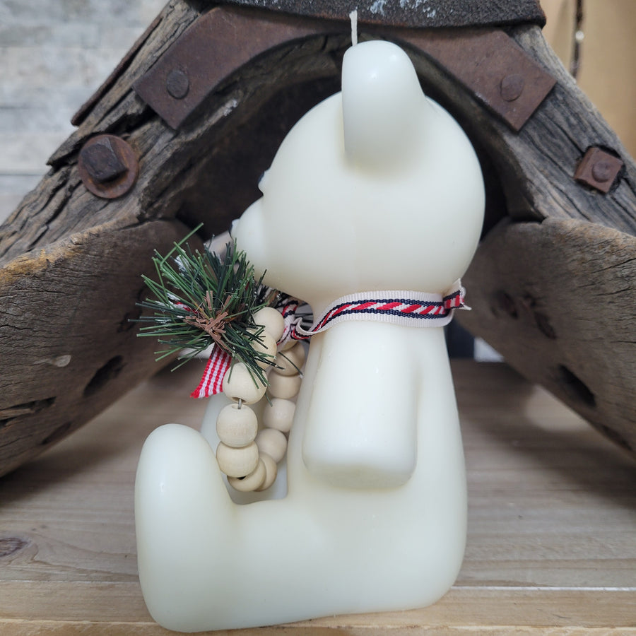 Candle- Holiday Hoedown Teddy Bear