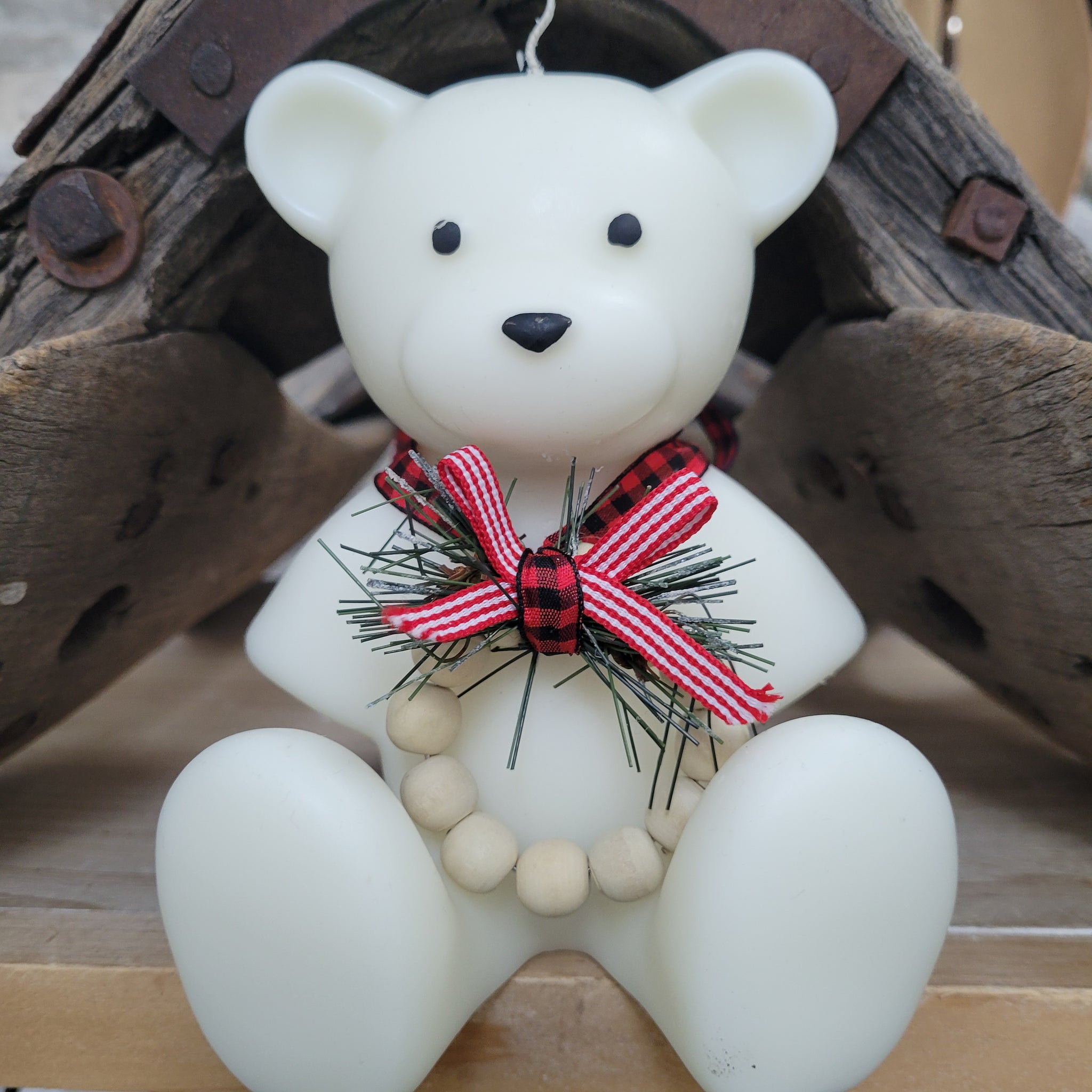 Candle- Holiday Hoedown Teddy Bear